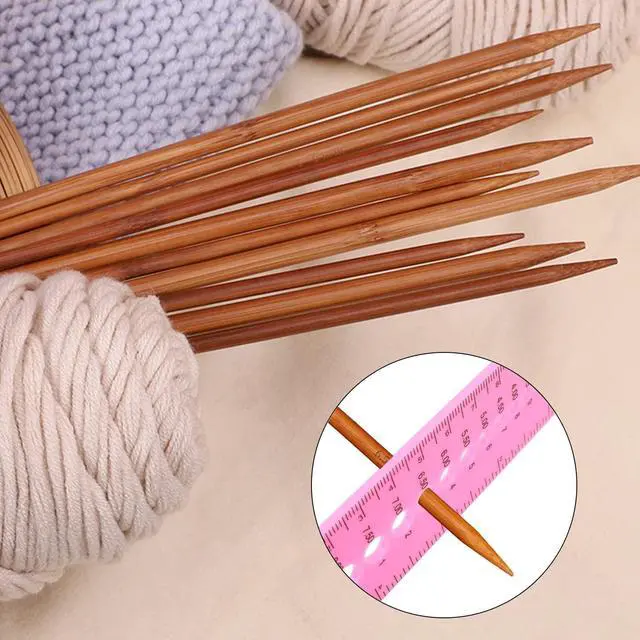 Alt view image 4 of 7 - Honbay 4PCS Plastic Knitting Needle Gauge Ruler Needle Sizer INCH CM Ruler Sewing Ruler Metric Measure Tool for Sewing or Student Learning (2 Color)