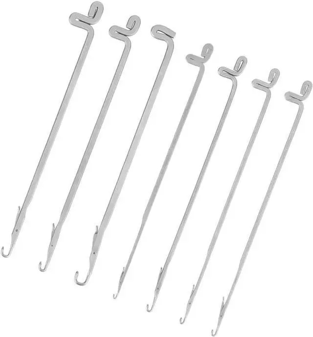 Main image of DELORIGIN 28pcs Latch Crochet Hooks Steel Sewing Needles Threads Knitting | Picker Snag Fixer Sweater Repair Tool, Embroidery Hook Needle, Hair Extensions Loop, DIY Weave Revamping Knitting Hook