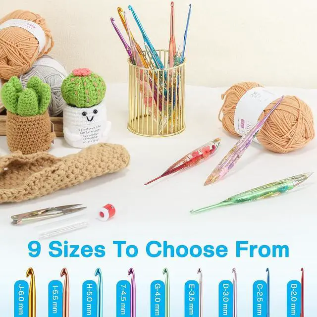 Alt view image 4 of 7 - 2.5mm Crochet Hook, Ergonomic Crochet Hooks with Floral Resin Grips | Stylish and Unique Knitting Needles ,Crochet Needles for Beginners, Arthritic Hands and Professional