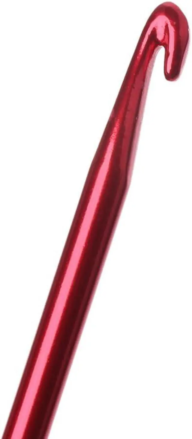 Alt view image 4 of 6 - Tebatu Afghan Aluminium Crochet Hook Knitting Needle Hand Knit Tool with Threading Hole