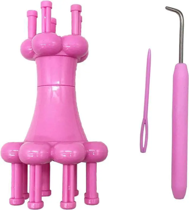 Main image of WAYION DIY Weaving Tool Hook Crochet Flower Arranger Spool Loom Knitter Knitting Rope Hook Knitting Tool