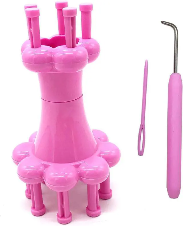 Alt view image 6 of 6 - WAYION DIY Weaving Tool Hook Crochet Flower Arranger Spool Loom Knitter Knitting Rope Hook Knitting Tool