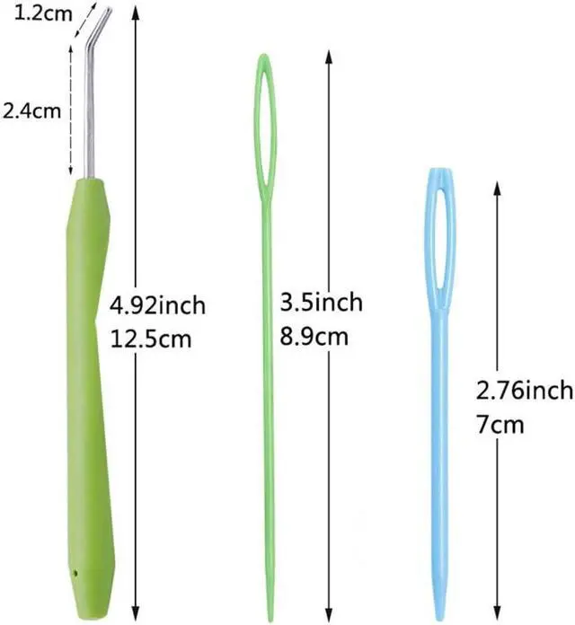 Alt view image 2 of 5 - Mofuiry 4 Sets Knitting Loom Hooks, Crochet Hook Set with 8 Pieces Needles for Knifty Knitters
