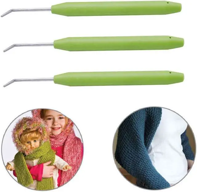 Alt view image 3 of 5 - Mofuiry 4 Sets Knitting Loom Hooks, Crochet Hook Set with 8 Pieces Needles for Knifty Knitters