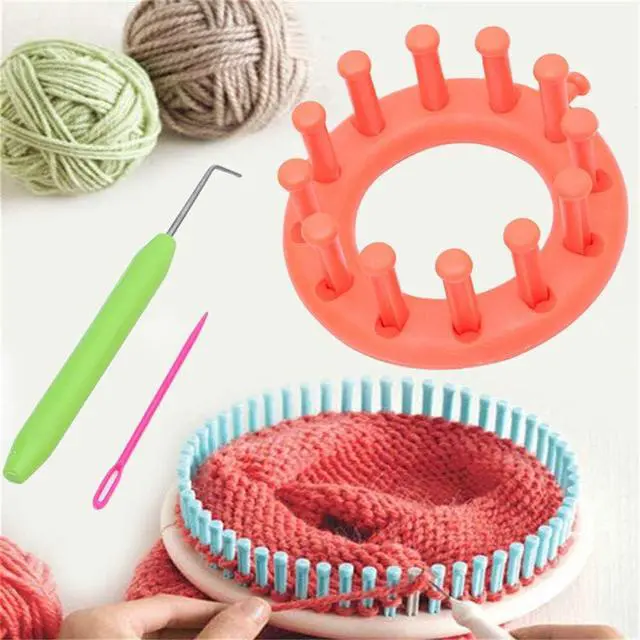 Alt view image 5 of 5 - Mofuiry 4 Sets Knitting Loom Hooks, Crochet Hook Set with 8 Pieces Needles for Knifty Knitters