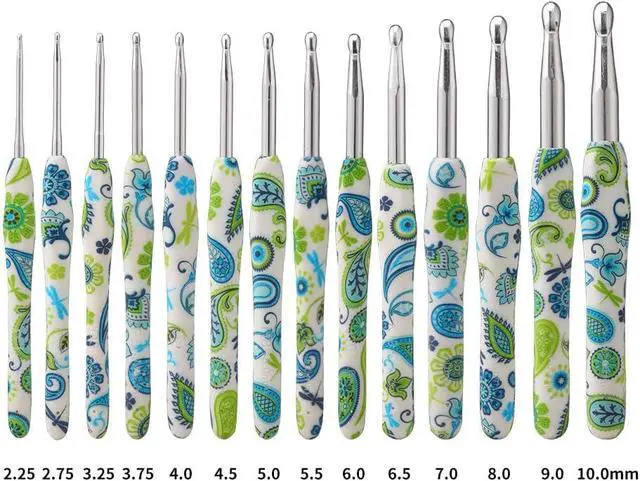 Alt view image 6 of 7 - 2.25mm Looen Crochet Hook, Ergonomic Handle for Arthritic Hands, Soft Rubber Grip Extra Long Knitting Needles for Crochet Beginners, Knitting Enthusiasts (2.25mm)