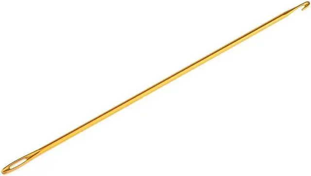 Alt view image 3 of 7 - MauSong 3 Pieces Aluminum Tunisian Afghan Crochet Hook Knit Needle Hand Weaving Knitting Tool DIY