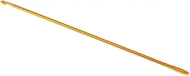 Alt view image 4 of 7 - MauSong 3 Pieces Aluminum Tunisian Afghan Crochet Hook Knit Needle Hand Weaving Knitting Tool DIY