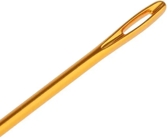 Alt view image 6 of 7 - MauSong 3 Pieces Aluminum Tunisian Afghan Crochet Hook Knit Needle Hand Weaving Knitting Tool DIY