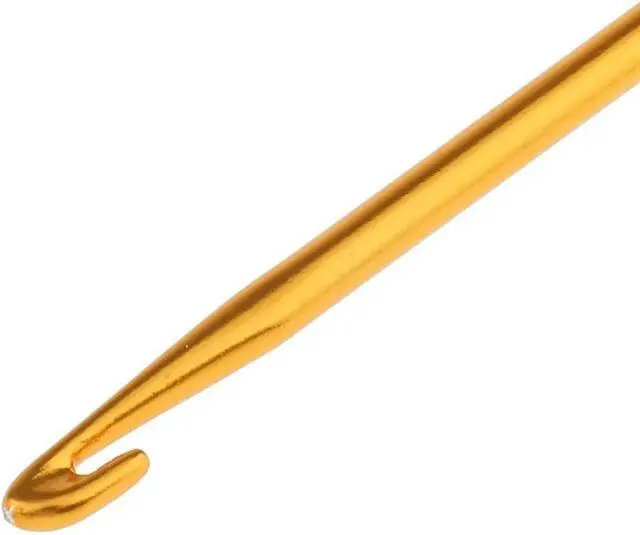 Alt view image 5 of 7 - MauSong 3 Pieces Aluminum Tunisian Afghan Crochet Hook Knit Needle Hand Weaving Knitting Tool DIY