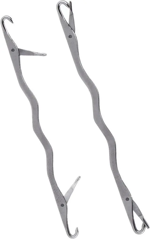 Alt view image 5 of 6 - Kooingtech 5PCS Double Ended Latch Hook Tool Knitting Hook Stainless Steel | Knitting Machine Needles for Hosiery Repair or Parts Replacement