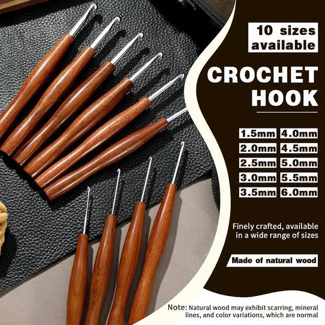 Alt view image 3 of 7 - Nitlak 4 Pcs Crochet Hook Set, Ergonomic Crochet Needles Kit for Beginners | (1.5mm/2mm/2.5mm/3mm) Aluminum Ergonomic Crochet Hooks for Arthritic Hands, Crochet Kit for Beginners Knitting