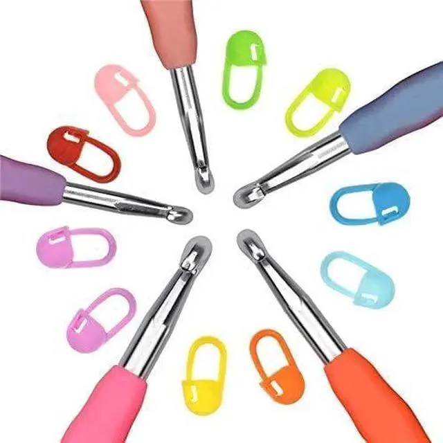 Alt view image 3 of 6 - Yarniss Large Ergonomic Crochet Hooks Set 6.5mm 7.0mm 8.0mm 9.0mm 10.0mm | Big Crochet Hooks for Chunky Yarn