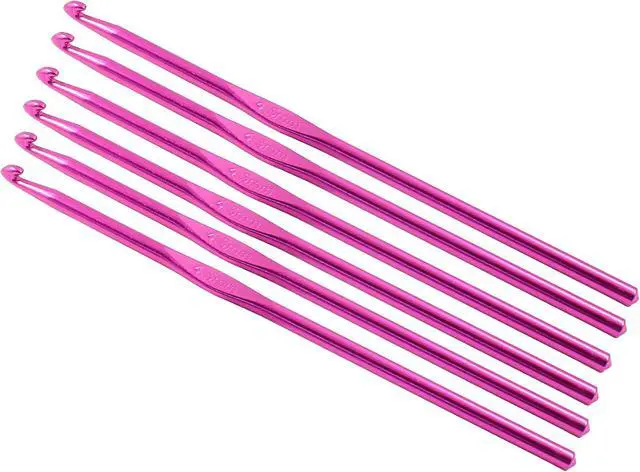 Alt view image 5 of 5 - Cionyce Aluminum Crochet Hook 4.5mm US Size 7, 6 Pack | Crochet Needle, DIY Craft, Yarn Knitting