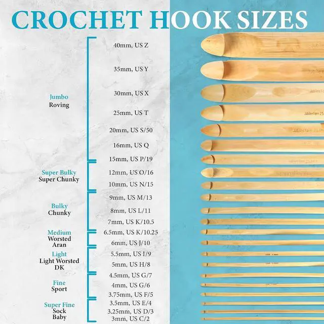 Alt view image 5 of 6 - JubileeYarn Jumbo Birch Crochet Hook - US Q (16mm)
