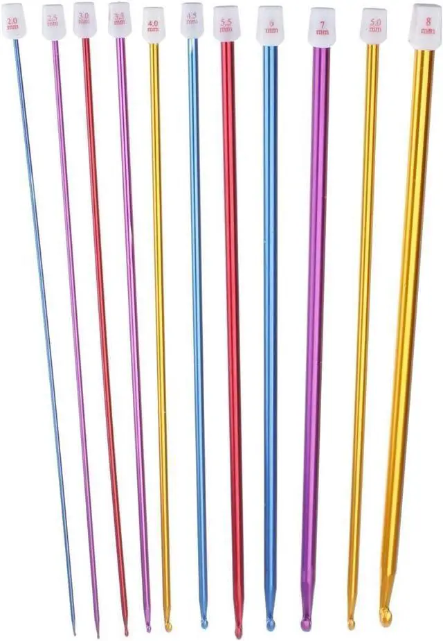 Main image of Zuoyou 11Pcs Crochet Hooks,Tunisian Crochet Hooks Set, 2mm to 8mm | Aluminum Afghan Crochet Needles Supplies for Beginner, Crocheter, Knitter, Scarves DIY Crafts, Ideal Gift