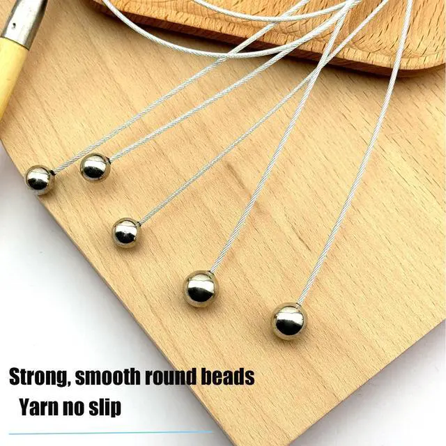 Alt view image 6 of 7 - Weabetfu 32-Inch Bamboo Tunisian Crochet Hook with Steel Cable,3mm | Afghan Crochet Hooks Needles for Handmade Creative DIY and Carpet Rug Blanket Weaving Knitting Needles