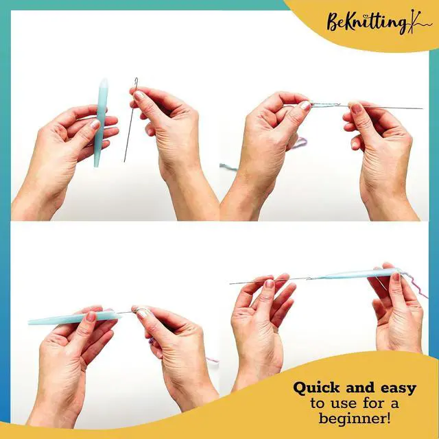Alt view image 3 of 7 - BeKnitting Loom Knitting Pen Tool & Crochet Hook for Beginners Adults & Kids - DIY Arts & Craft Tool