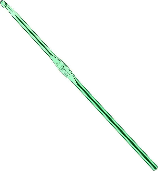 Main image of Iuuidu 4mm Aluminum Crochet Hook, Smooth Crochet Needles | Crochet Hooks for Arthritic Hands, Knitting Needles for Yarn Craft, Great Handmade DIY Present for Friends, Random Color