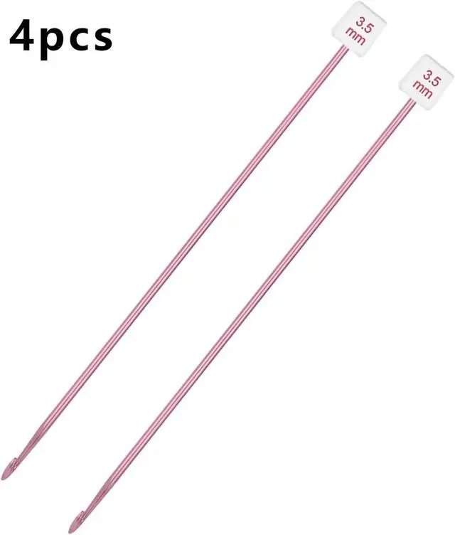 Alt view image 3 of 6 - HEALEAYAR 3.5mm Tunisian Crochet Hooks Bulk, 27cm Extra Long Crochet Needles Aluminum Afghan Knitting Needles Tools for Beginners and Skills Class, Pack of 4