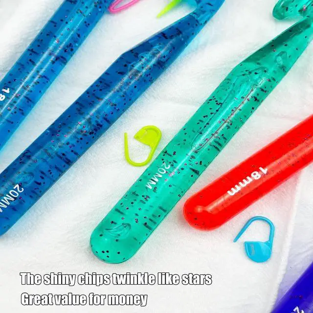 Alt view image 5 of 7 - Mdoker 25mm Large Crochet Hook,Big Crochet Hooks for Chunky Yarn,Ergonomic Giant Hooks,Huge Crochet Hooks for Knitting Yarn,Beginners and Experienced Crochet Lover