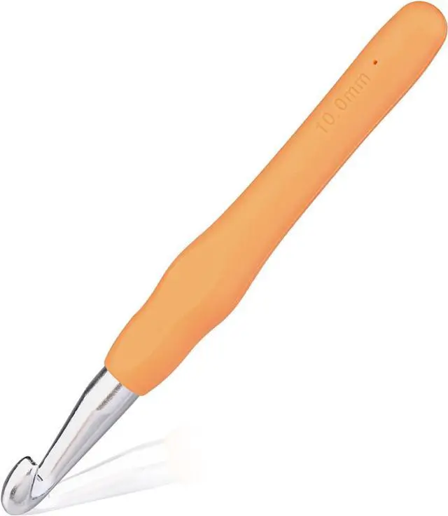 Main image of QMNNMA 10 mm Crochet Hook, Ergonomic Crochet Hooks for Arthritic Hands | Crochet Needles for Yarn, Knitting Needles for Beginners, Left-handed People Crocheting Yarn, Good for Making Blankets