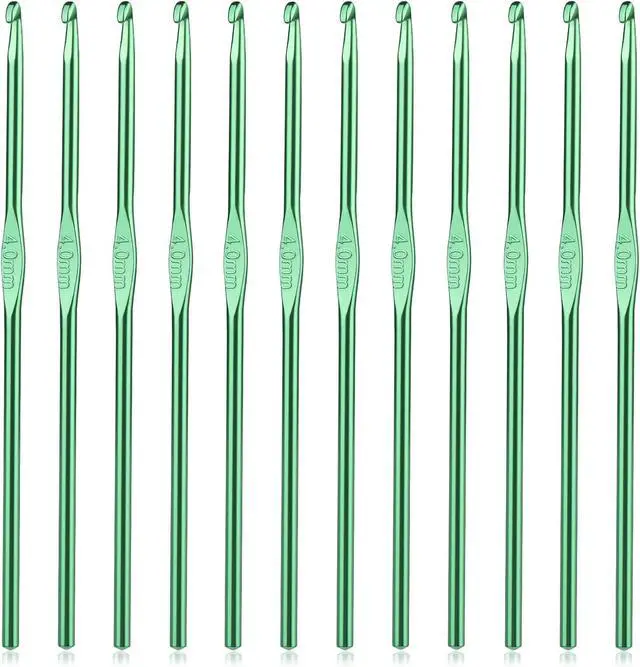 Main image of UzecPk 12Pcs 4mm Aluminum Crochet Hooks Ergonomic Handle Crochet Needles | Metal Crochet Hook, Ergonomic Crochet Hook Bulk Crochet Needle for Crocheting Yarn Knitting Scarf Hat