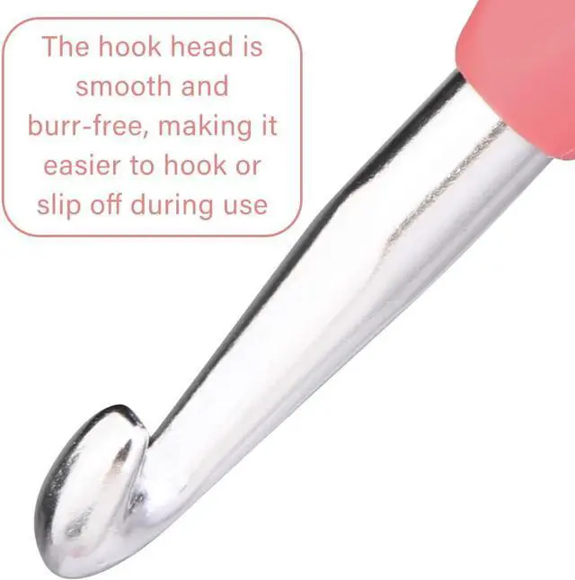 Alt view image 3 of 7 - QMNNMA 8 mm Crochet Hook, Ergonomic Crochet Hooks for Arthritic Hands | Crochet Needles for Yarn, Knitting Needles for Beginners, Left-handed People Crocheting Yarn, Good for Making Blankets