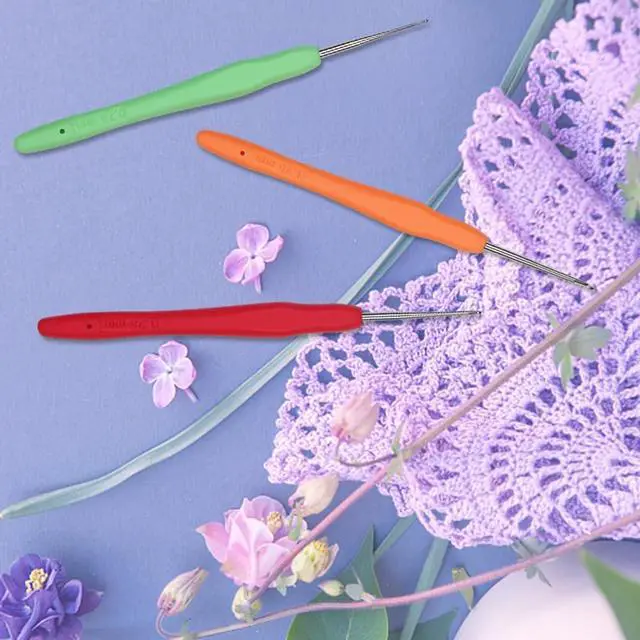 Alt view image 3 of 6 - Small Size Crochet Hook Lace Crochet Needle QLRFFLJOY 2.25mm Crochet Hook Embroidery Thread Knitting Weaving Tool DIY Lace Yarn Crochet Needles (2.25 mm)