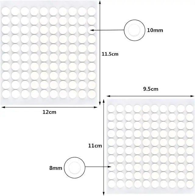 Alt view image 2 of 7 - Pistha 10 Sheet Foam Round Dots Double-Sided Adhesive Foam Tape Set, 2 Size | Double-Sided Adhesive 3D Craft Foam Tape, 1000 Dots, 0.3 inch & 0.4 inch Diameter, DIY Handmade Crafts/Office Supplies