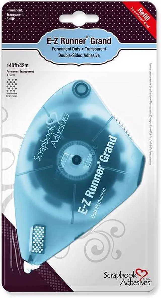 Main image of Scrapbook ADHESIVES by 3L Scrapbook Adhesives Perm, E-Z Runner Grand Refill Permanent Dots, Clear (01254-4)