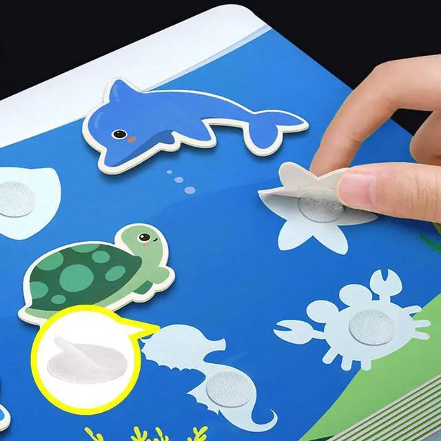 Alt view image 5 of 7 - 700 Pairs 0.79" Self Adhesive Dots White Hook and Loop Dots Sticky Back | 1400 Round 20mm Pieces, White Nylon, Strong Sticky Backing, for School Office Home Crafts and Classroom Use