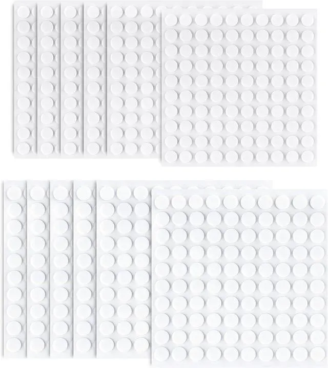 Main image of 1200Pcs Foam Dots Round Double-Sided Adhesive 3D Pop Foam Tape for Scrapbook Craft DIY Office Supplies, 0.3 x 0.3 Inch, 0.4 x 0.4 Inch, 2 Sizes