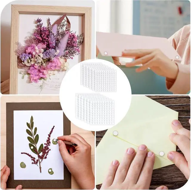Alt view image 7 of 7 - 1200Pcs Foam Dots Round Double-Sided Adhesive 3D Pop Foam Tape for Scrapbook Craft DIY Office Supplies, 0.3 x 0.3 Inch, 0.4 x 0.4 Inch, 2 Sizes