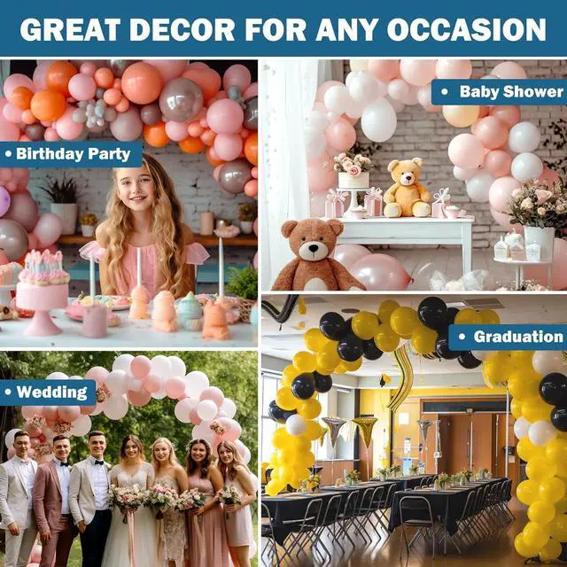Alt view image 5 of 7 - KICNIC Balloon Arch Strip Kit, 164 ft Tape Strips, 1000 Glue Point Dots | Balloon Tape Strips and Glue Point Dot Stickers for Garland, Party, Wedding, Birthday, Baby Shower, Graduation Decorations