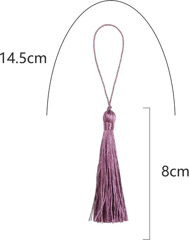 Alt view image 2 of 4 - BEL AVENIR 20pcs 5" Silky Floss Carft Tassel Keychain Tassel-Gold | Craft Tassel for Jewelry Making,Tags,DIY Accessory