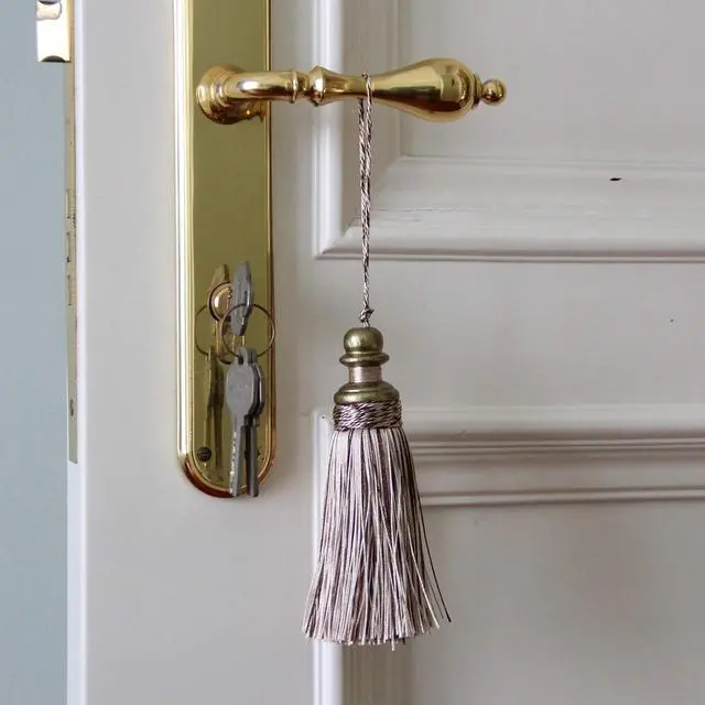 Alt view image 6 of 7 - 2 Pack Tassel Key Tassel with Loops for Home Decoration | DIY Decorative Tassel Accessories for Home, Door and Furniture Ornament Decoration Projects, Black