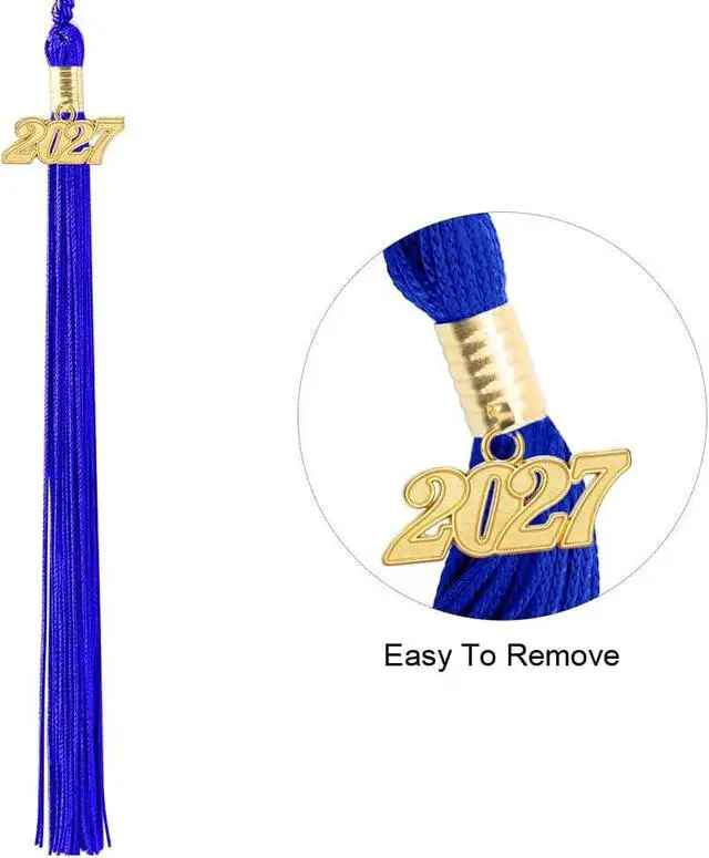 Alt view image 3 of 6 - 2027 Graduation Tassel, Tassel for Grad Cap, Charm Graduation Party Decorations, Gifts for High School Grads - Blue