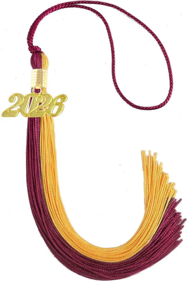 Main image of Maroon and Gold Graduation Tassel 2026 for Grad Cap and Graduation Ceremony Accessory Decoration