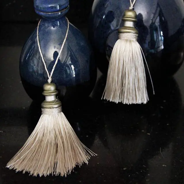 Alt view image 6 of 7 - 2 Pack Tassel Key Tassel with Loops for Home Decoration | DIY Decorative Tassel Accessories for Home, Door and Furniture Ornament Decoration Projects, Beige