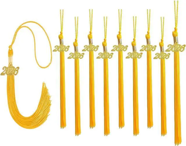 Main image of 2026 Graduation Tassels Bulk, Gold Tassels 2026 for Grad Cap and Graduation Ceremony Accessory Decoration,10 Pieces