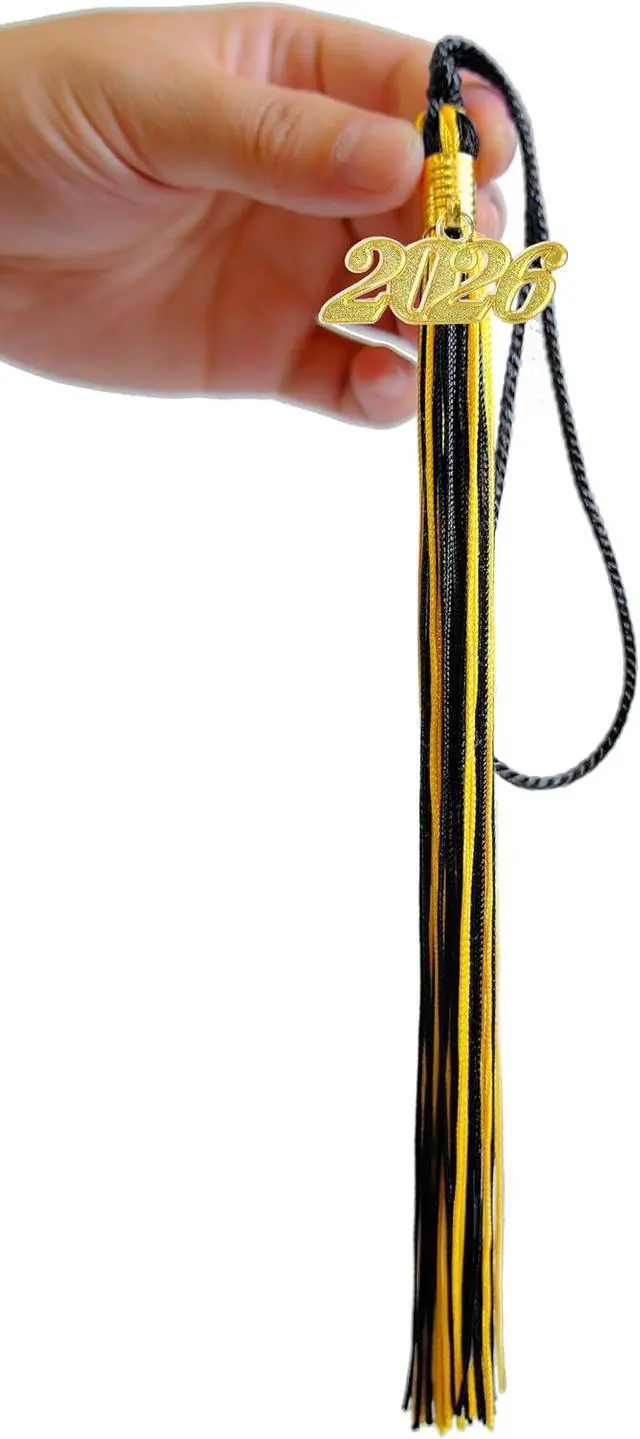 Alt view image 3 of 6 - Black and Gold Graduation Tassels 2026 Bulk for Grad Cap and Graduation Ceremony Accessory Decoration,10 Pieces