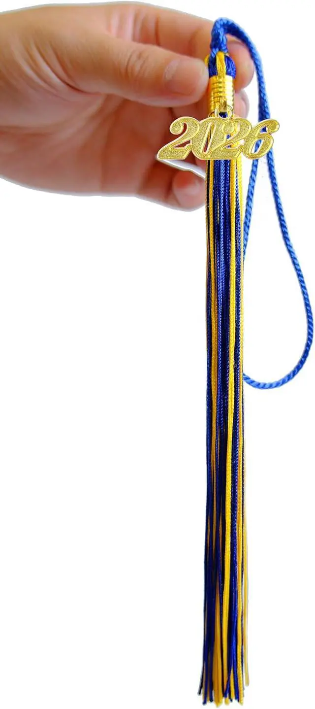Alt view image 3 of 6 - Blue and Gold Graduation Tassels 2026 Bulk for Grad Cap and Graduation Ceremony Accessory Decoration,10 Pieces