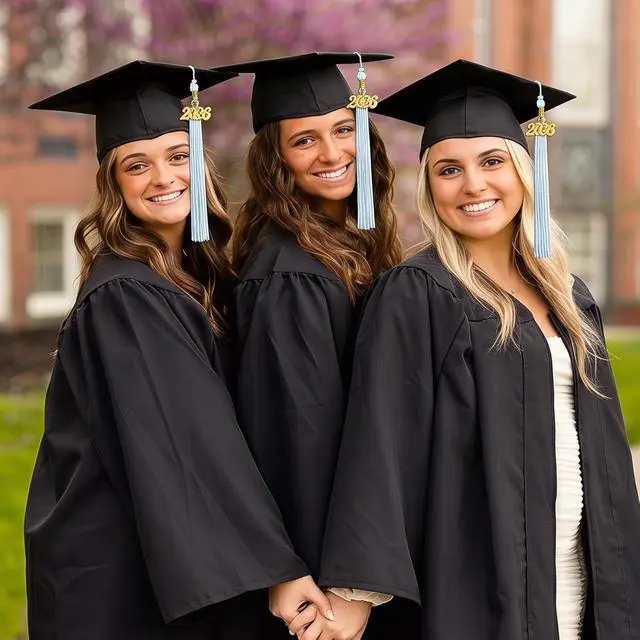Alt view image 2 of 6 - GraduationMall Single&Multiple Color Graduation Tassel with 2026 Year Charm 9"