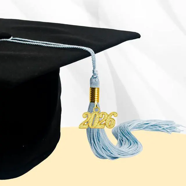 Alt view image 6 of 6 - GraduationMall Single&Multiple Color Graduation Tassel with 2026 Year Charm 9"