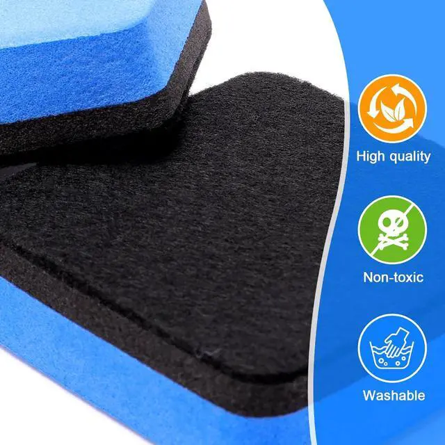 Alt view image 3 of 7 - FUMILE 35 Pack Magnetic Mini Dry Erase Whiteboard Erasers for Classroom | 7 Colors Chalkboard Cleaner Wiper for Kids, Classroom Office and Home, Eraser Bulk, Student Must Have, Teacher Supplies
