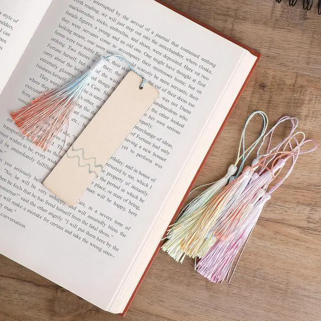 Alt view image 6 of 7 - Bewudy 20 Pcs Mini Tassels Bookmark, Colorful Tassels for Handmade Crafts | Silk Tassels, 13cm/5in, Silky Handmade, Soft Tassels, for Jewelry Making, DIY Projects, Bookmarks, Color B