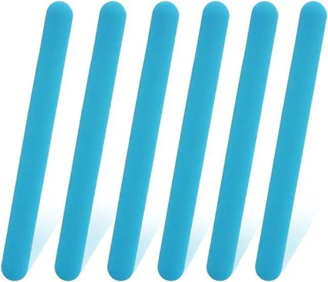 Main image of 6 PCS Reusable Silicone Stirring Stick, Silicones Stirrings Sticks | Blue Reusable Silicone Wax Stick Popsicle Sticks Tools, for DIY Crafts, Resin, Liquid, Paint
