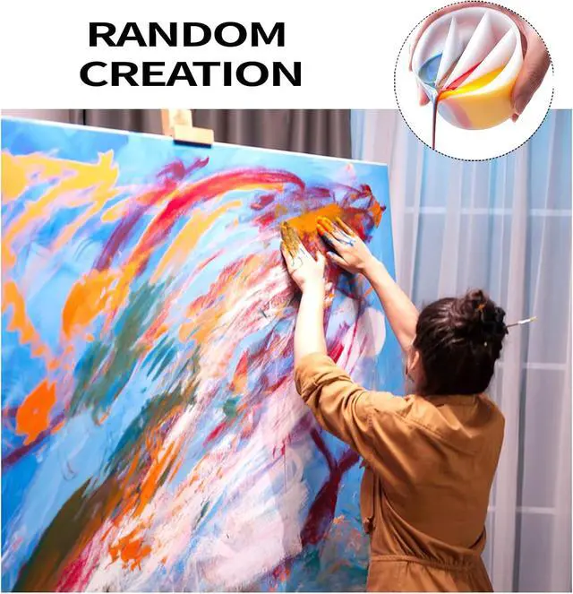 Alt view image 5 of 7 - 4 Pcs Split Cups for Paint Pouring with 2-5 Channels Resin molds Silicone Resin Mixing Cups Pour Painting Supplies Acrylic Paint Pouring DIY Making Drawing Accessories