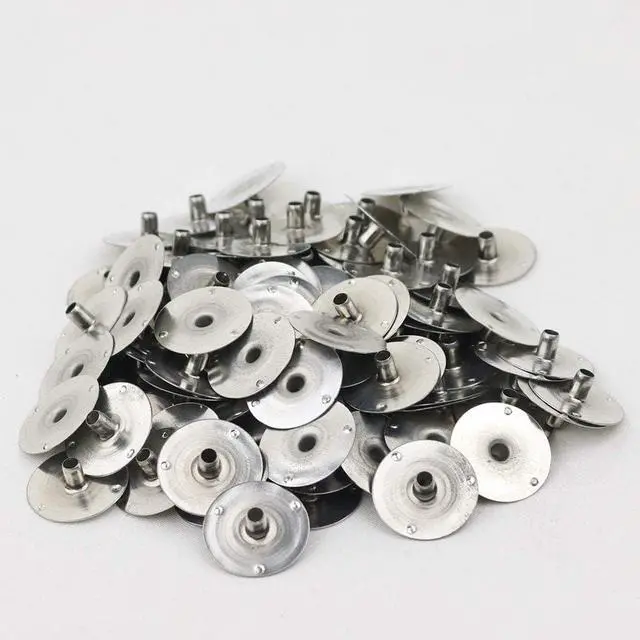 Main image of 200pcs/20mm Candle Wick Tabs Metal,Metal Candle Wick Sustainer Tabs,Wick Base for Candle Making